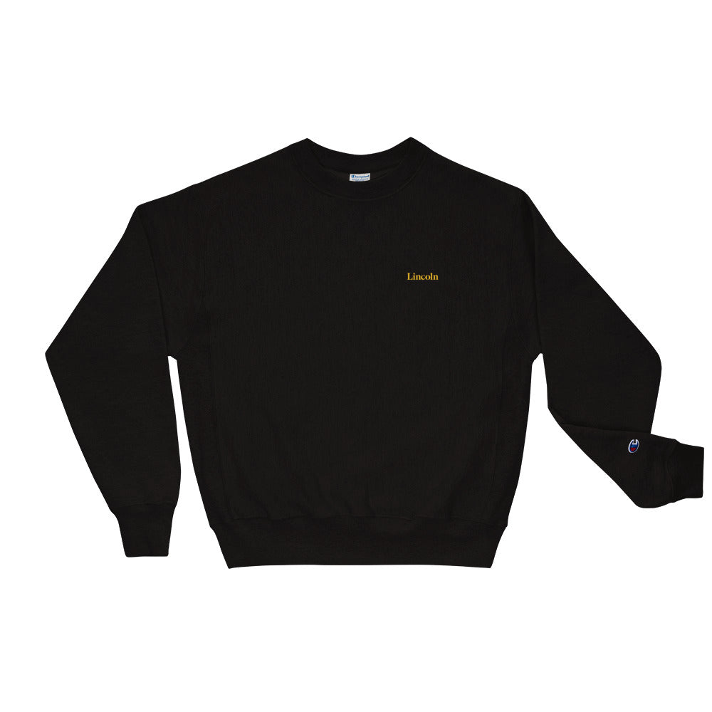 Black and white online champion sweatshirt